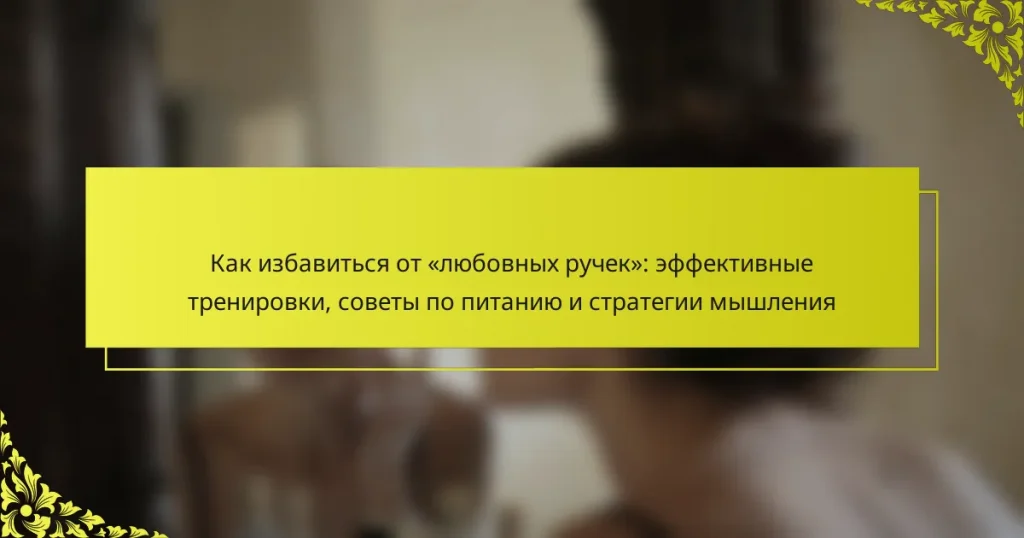 Как избавиться от «любовных ручек»: эффективные тренировки, советы по питанию и стратегии мышления
